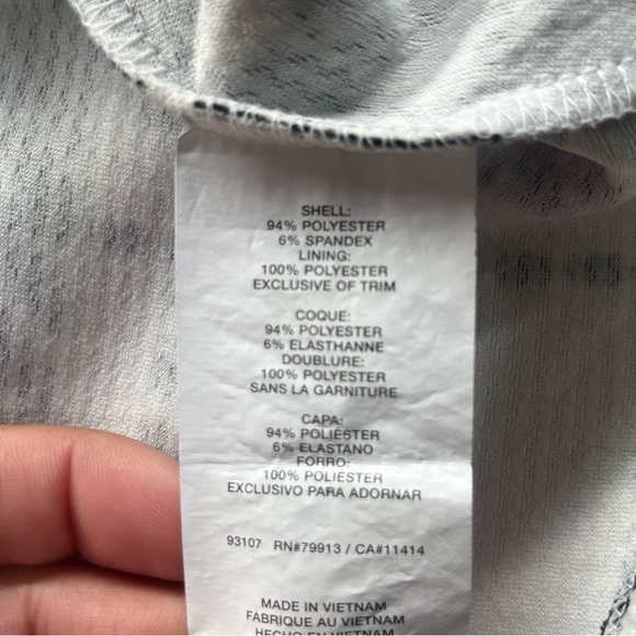 Motherhood Maternity short sleeve  Blouse Plaid Black & white size small - Picture 4 of 6